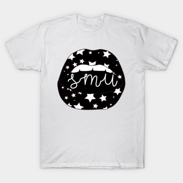 SMU Lips BW T-Shirt by one-broke-kid